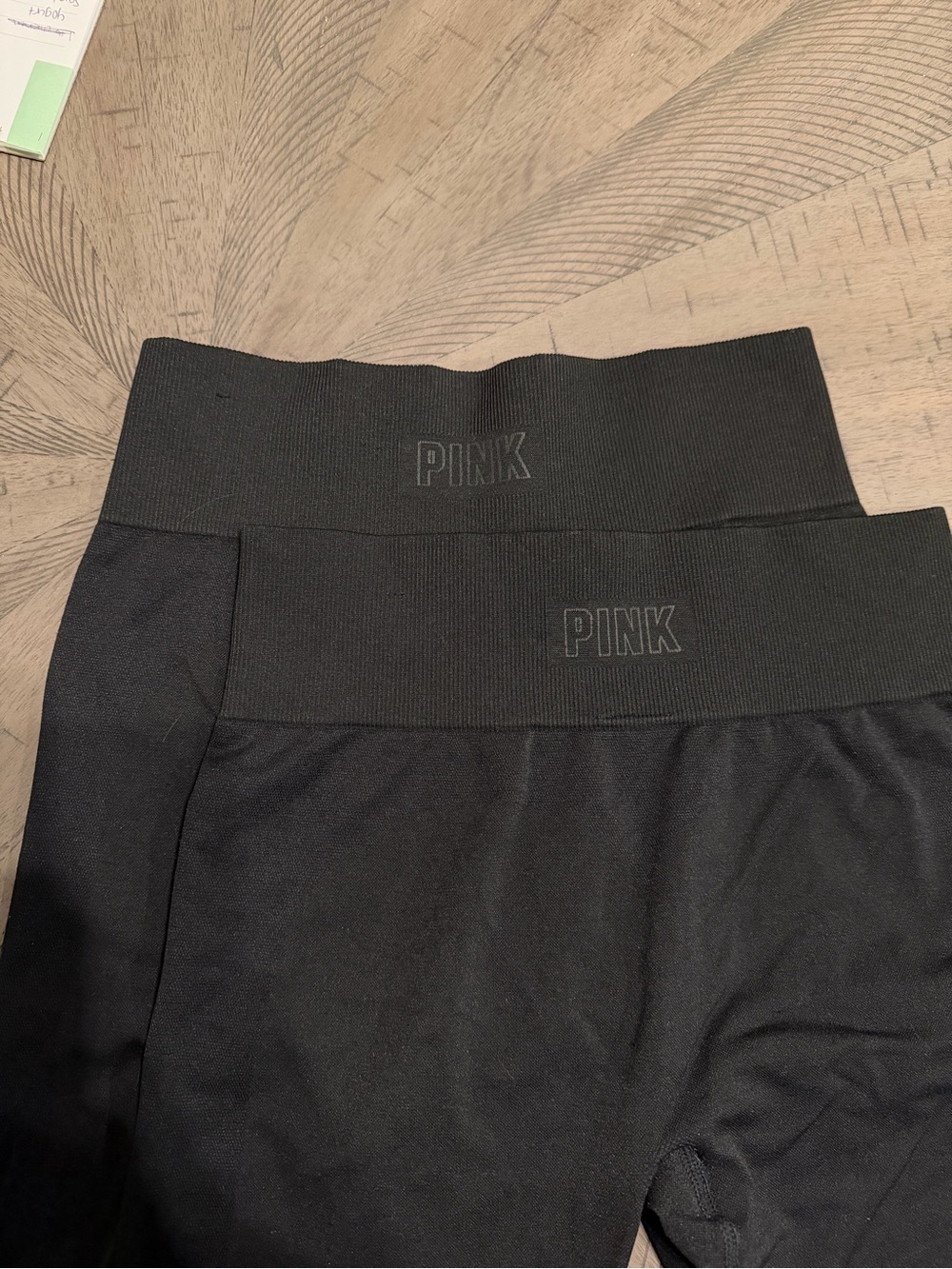 PINK Victoria's Secret  Black High-Waist Seamless Leggings